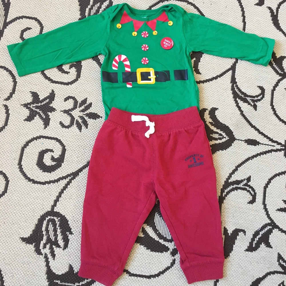 Holiday Christmas outfit baby boy 12-18 months